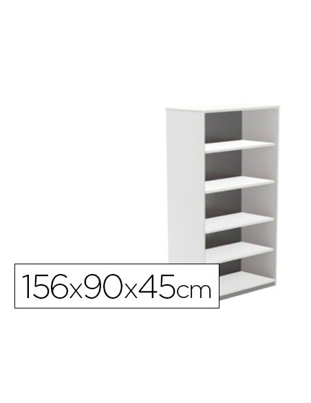 ARMARIO ROCADA 4 EST.SERIE STORE 156X90X45 CM AW04 BL./BL.