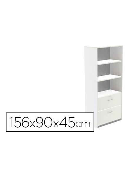 ARMARIO ROCADA 2 EST.2 CAJ.INFERIORES STORE 156X90X45 CM AW04