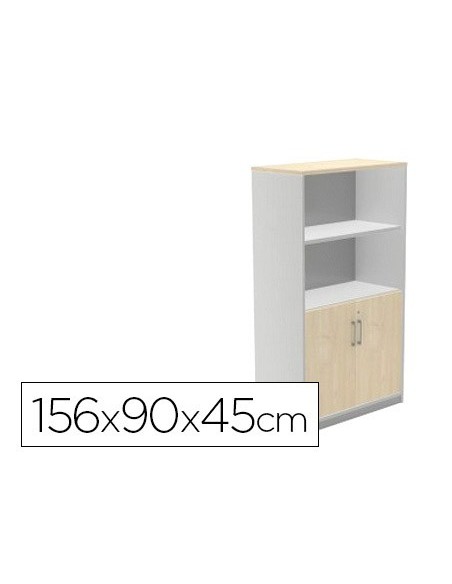 ARMARIO ROCADA 2 EST.2 PUERTAS INFERIORES STORE 156X90X45 CM AB02