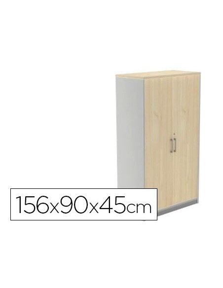ARMARIO ROCADA 4 EST.2 PUERTAS STORE 156X90X45 CM AB04 AL./BL.