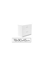 ARMARIO ROCADA 2 CAJ.SERIE STORE 78X90X45 CM AW04 BL./BL. 2