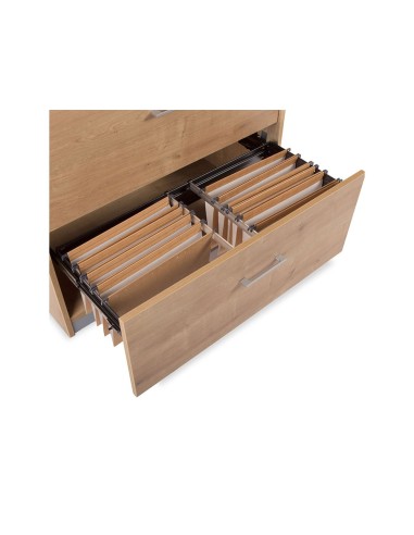 ARMARIO ROCADA 2 CAJ.SERIE STORE 78X90X45 CM AW04 BL./BL.