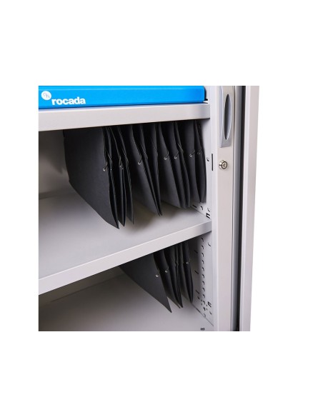 ARMARIO MET.ROCADA 2 PERSIANA  UNA BALDA STORE 80X75X45 CM AC00