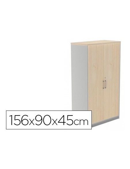 ARMARIO ROCADA C/3 ESTANTES 2 PUERTAS STORE 156X90X45 CM AB01 AL/HAYA
