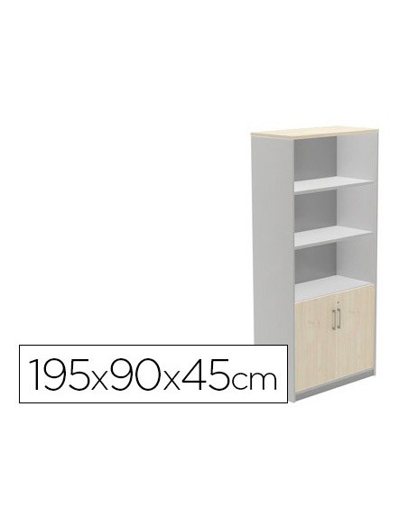 ARMARIO ROCADA C/4 ESTANTES 2 PUERTAS STORE 195X90X45CM AB01 1103AB01