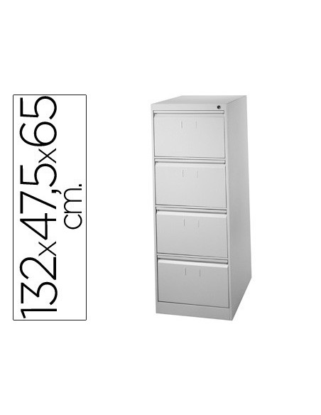 FICHERO CAJ. SUELO METAL4 CAJ. 132 CM ALTO 65 CM PROF 47,5 ANCHO COLO