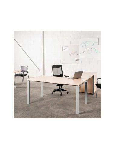 SILLA ROCADA C/REGUL. LUMBAR C/BRAZOS MALLA NG, TAPIZADO AZ.