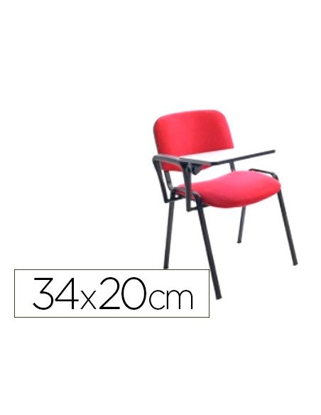 BRAZO Y PALA ESCRITURA DERECHA SILLA CONFIDENTE 34X20 CM. NG.