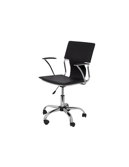 SILLA GIRATORIA PYC RESPALDO MEDIO SIMILPIEL NG. 860+90X480X440MM