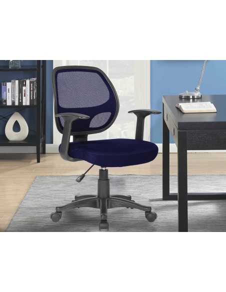 SILLA GIRATORIA Q-CON.REGULABLE ALTURA 870+120MMX550MMX590MM AZ.