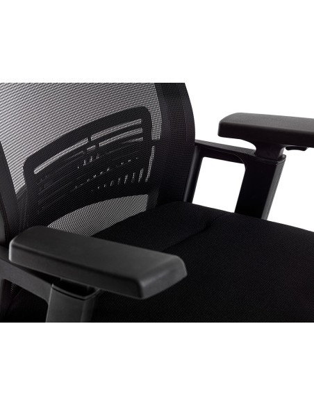 SILLA DIRECCION Q-CON.ERGONOMICA BASE METAL RESP.ALTO NG.