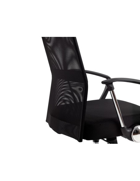 SILLA DIRECCION Q-CON.RESP.ALTO REG.ALTURA 1110+100MM PIEL Y MALLA NG