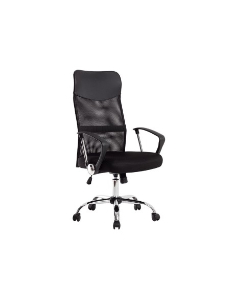 SILLA DIRECCION Q-CON.RESP.ALTO REG.ALTURA 1110+100MM PIEL Y MALLA NG