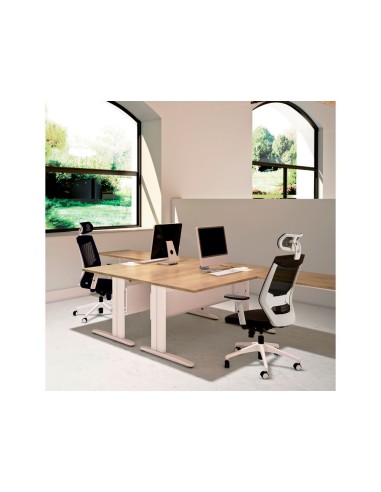 SILLA ROCADA BRAZOS REGULABLES MALLA NG. TELA IGNIFUGA NG.COLOR BL.