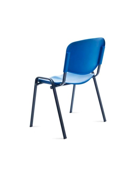 SILLA ROCADA CONFIDENTE ESTRUCTURA MET.RESPALDO ASIENTO POLIMERO AZ.