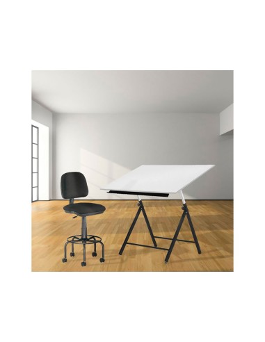 TABURETE C/RESPALDO ROCADA MESA DIBUJO NG.REGULABLE EN ALTURA HAST