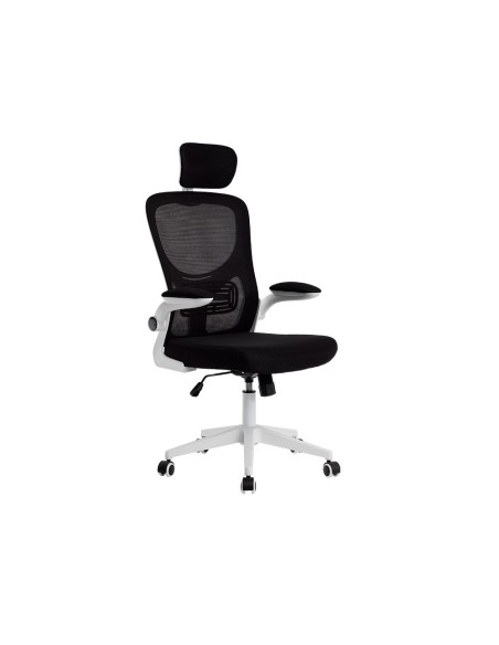 SILLA Q-CON.ERGO PALERMO MALLA BASE NYLON ALT MAX 1300X610X600 BL.NG.