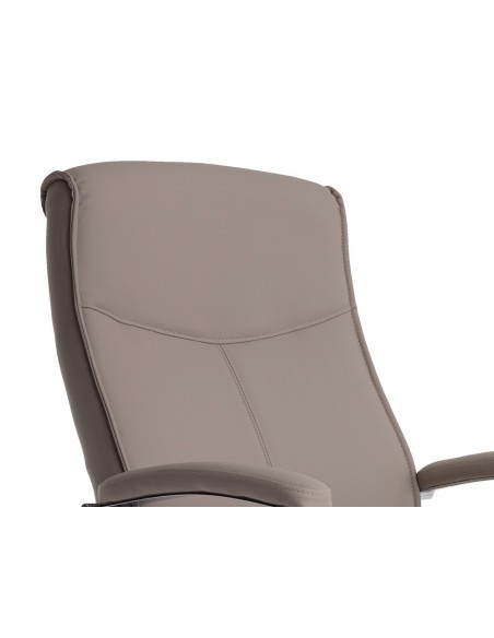 SILLA Q-CON.MODENA SIMIL PIEL B.MET.ALT MAX 1050X630X 650 GRIS