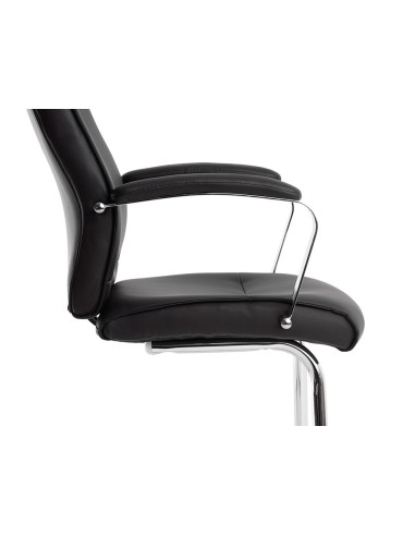 SILLA Q-CON. MODENA SIMIL PIEL B. MET.ALT MAX 1050X630X650 NG.