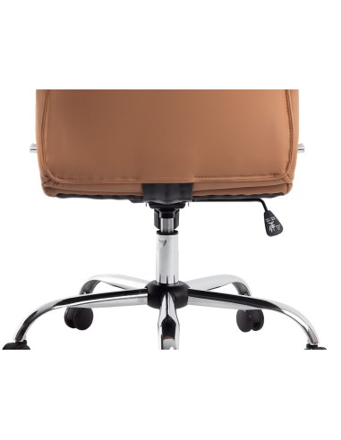 SILLA Q-CON.DIREC MODENA SIM PIEL B. MET.ALT MAX 1210X630X650MM CREMA