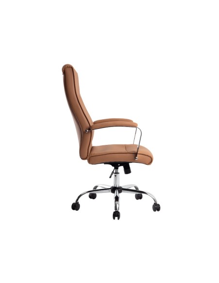 SILLA Q-CON.DIREC MODENA SIM PIEL B. MET.ALT MAX 1210X630X650MM CREMA