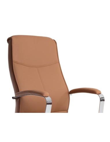 SILLA Q-CON.DIREC MODENA SIM PIEL B. MET.ALT MAX 1210X630X650MM CREMA