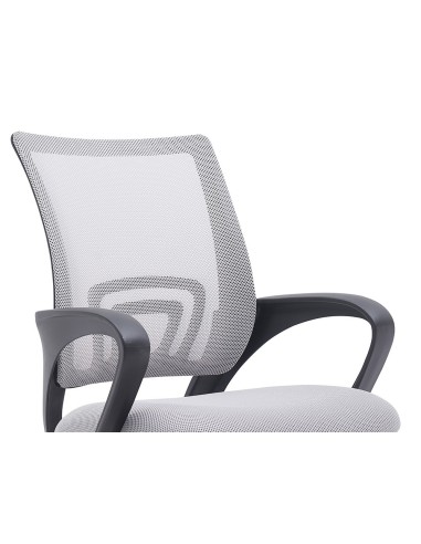 SILLA Q-CON.SIENA MALLA BASE MET.ALT MAX 1000X560X570 BL.GRIS