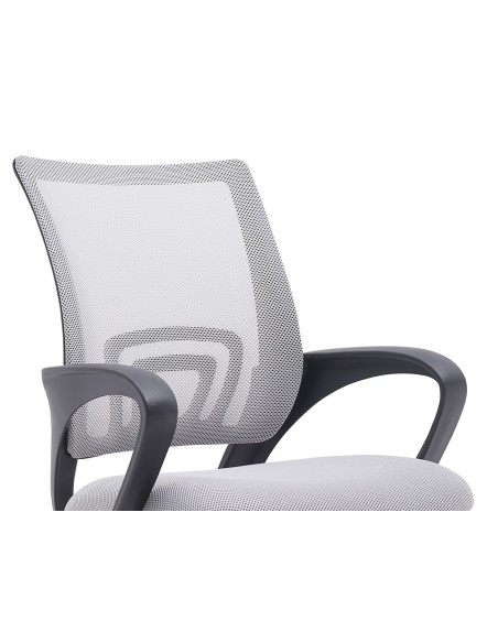 SILLA Q-CON.SIENA MALLA BASE MET.ALT MAX 1000X560X570 BL.GRIS