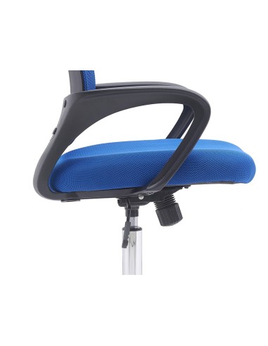 SILLA Q-CON.SIENA MALLA BASE MET.ALT MAX 1000X560X570 RUEDAS NG.AZ.