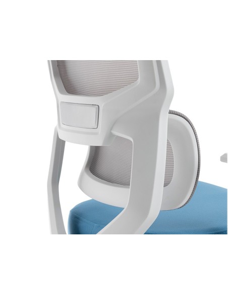 SILLA Q-CON.LUCCA MALLA BASE MET.ALT MAX 1090X700X650 BL.GRIS AZ.