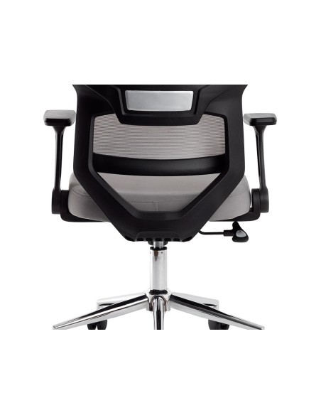 SILLA Q-CON. LUCCA MALLA BASE MET.ALT MAX 1090X700X650 NG. GRIS.