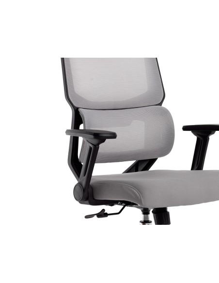 SILLA Q-CON. LUCCA MALLA BASE MET.ALT MAX 1090X700X650 NG. GRIS.