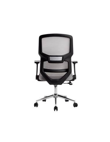 SILLA Q-CON. LUCCA MALLA BASE MET.ALT MAX 1090X700X650 NG. GRIS.