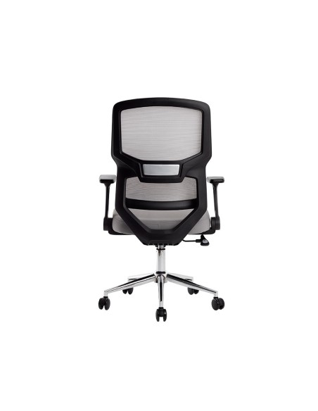 SILLA Q-CON. LUCCA MALLA BASE MET.ALT MAX 1090X700X650 NG. GRIS.