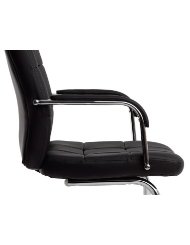 SILLA Q-CON. PIA VE SIMIL PIEL BASE MET.ALT MAX 1050X610X680 NG.