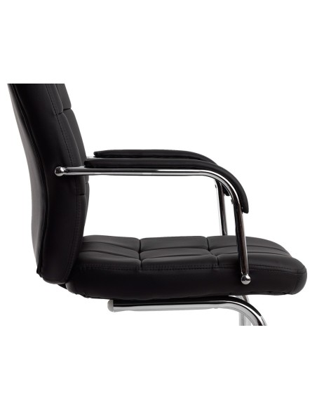 SILLA Q-CON. PIA VE SIMIL PIEL BASE MET.ALT MAX 1050X610X680 NG.