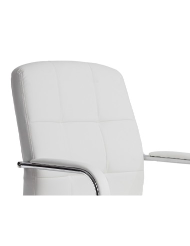 SILLA Q-CON.  PIA VE SIMIL PIEL BASE MET.ALT MAX 1050X610X680 BL.