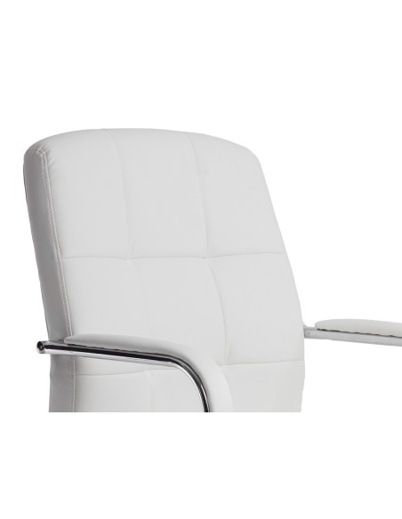 SILLA Q-CON.  PIA VE SIMIL PIEL BASE MET.ALT MAX 1050X610X680 BL.