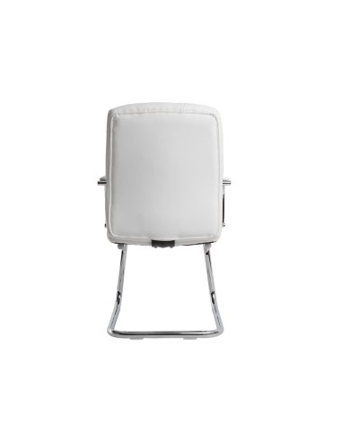 SILLA Q-CON.  PIA VE SIMIL PIEL BASE MET.ALT MAX 1050X610X680 BL.