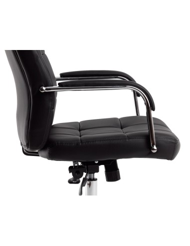 SILLA Q-CON.DIREC PIAV SIMIL PIEL BASE MET.ALT MAX 1250X610X700MM NG.