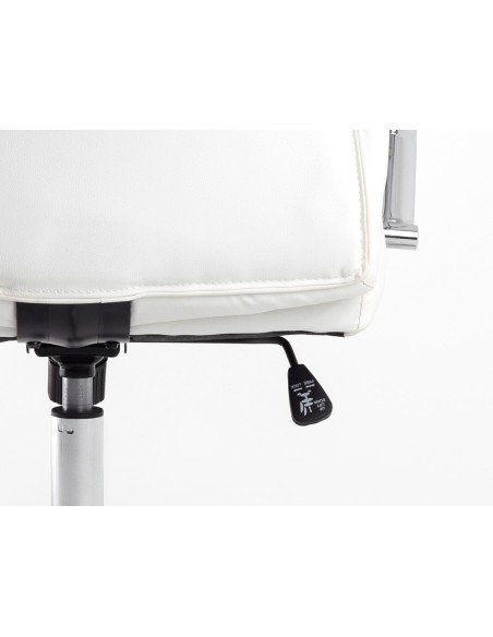 SILLA Q-CON.DIREC VERONA SIM PIEL BASE MET.ALT MAX 1210X650X730MM BL.