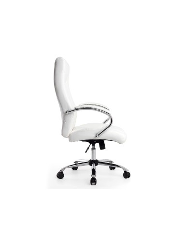 SILLA Q-CON.DIREC VERONA SIM PIEL BASE MET.ALT MAX 1210X650X730MM BL.