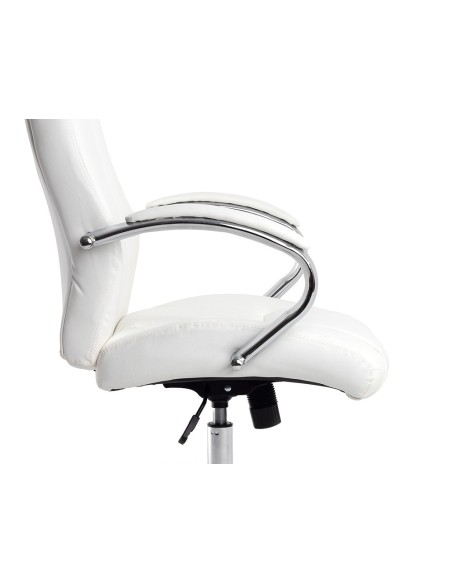 SILLA Q-CON.DIREC VERONA SIM PIEL BASE MET.ALT MAX 1210X650X730MM BL.