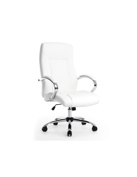 SILLA Q-CON.DIREC VERONA SIM PIEL BASE MET.ALT MAX 1210X650X730MM BL.