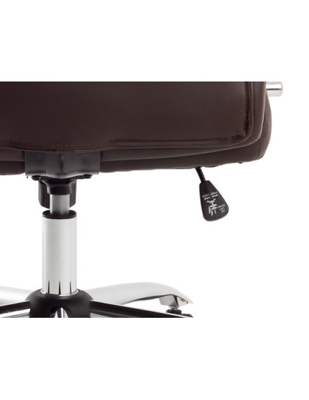 SILLA Q-CON.DIREC VERONA SIMIL PIEL MET.ALT MAX 1210X650X730MM MARRON