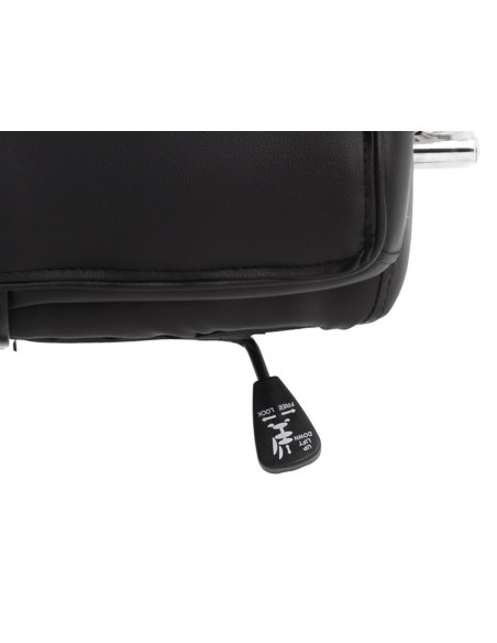 SILLA Q-CON.DIRECCION VERONA SIMIL PIEL BASE MET. ALT1210X650X730MM