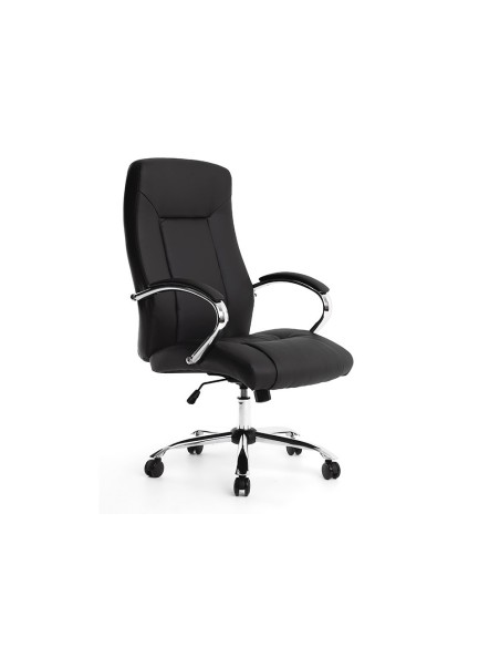 SILLA Q-CON.DIRECCION VERONA SIMIL PIEL BASE MET. ALT1210X650X730MM