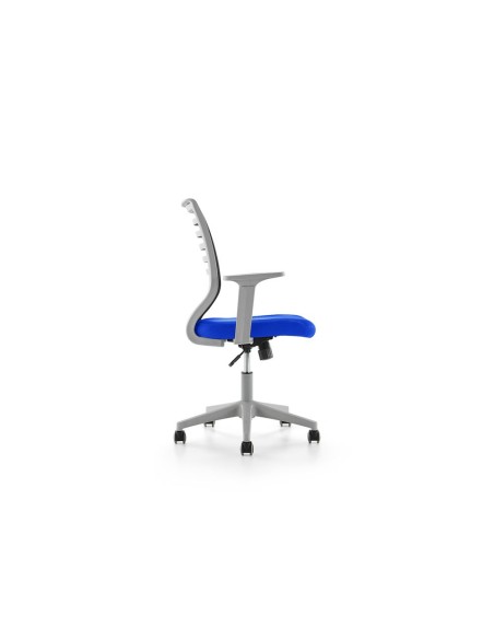 SILLA RD OFICINA B/REG. EST.GRIS RESPALDO MALLA ASIENTO IGNIFUGA AZ.