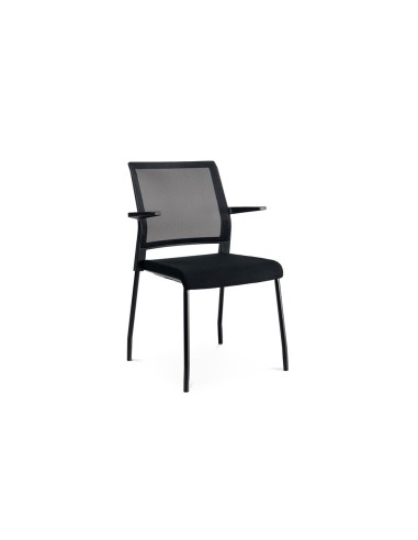 SILLA RD CONFIDENTE BRAZOS FIJOS EST.MET.ASIENTO IGNIF NG.RESP MALLA