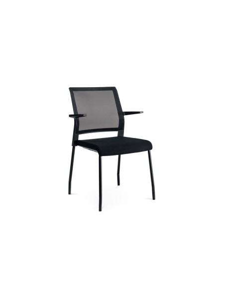 SILLA RD CONFIDENTE BRAZOS FIJOS EST.MET.ASIENTO IGNIF NG.RESP MALLA